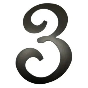 Ozdoba prezent cyfra 3 ze stali 12,5x19cm Kup teraz